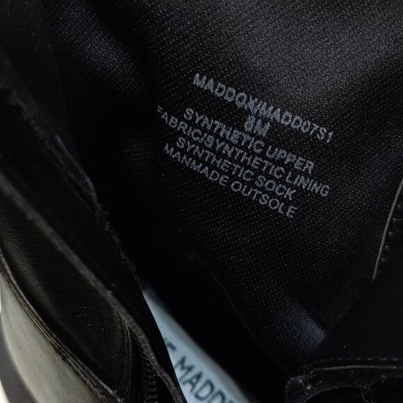 Steve Madden Maddox Platform Block Moto Combat Boot Size 8M Lace-Up Side Zipper - Picture 8 of 8